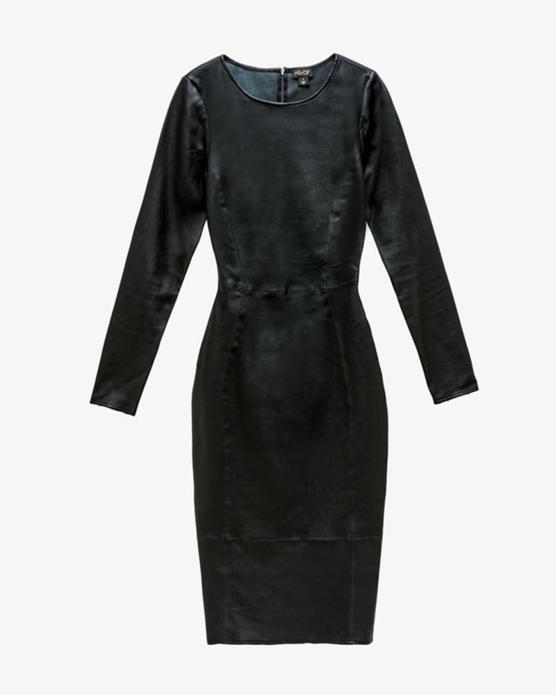 MRS. SMITH STRETCH LEATHER DRESS | Black